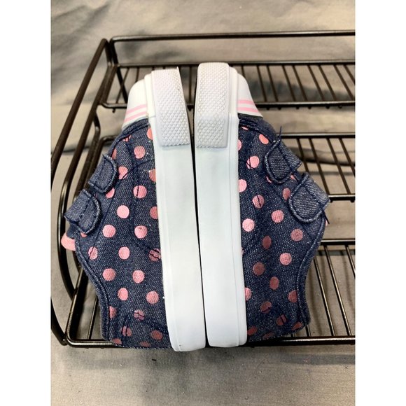 Disney Young Girls Minnie Mouse Blue/White/Pink Strapped Sneakers Sz 6C - Picture 7 of 10